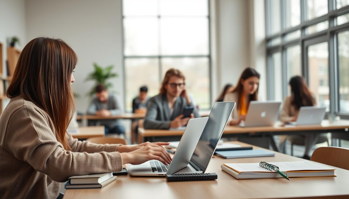 Digital learning platform with online study materials